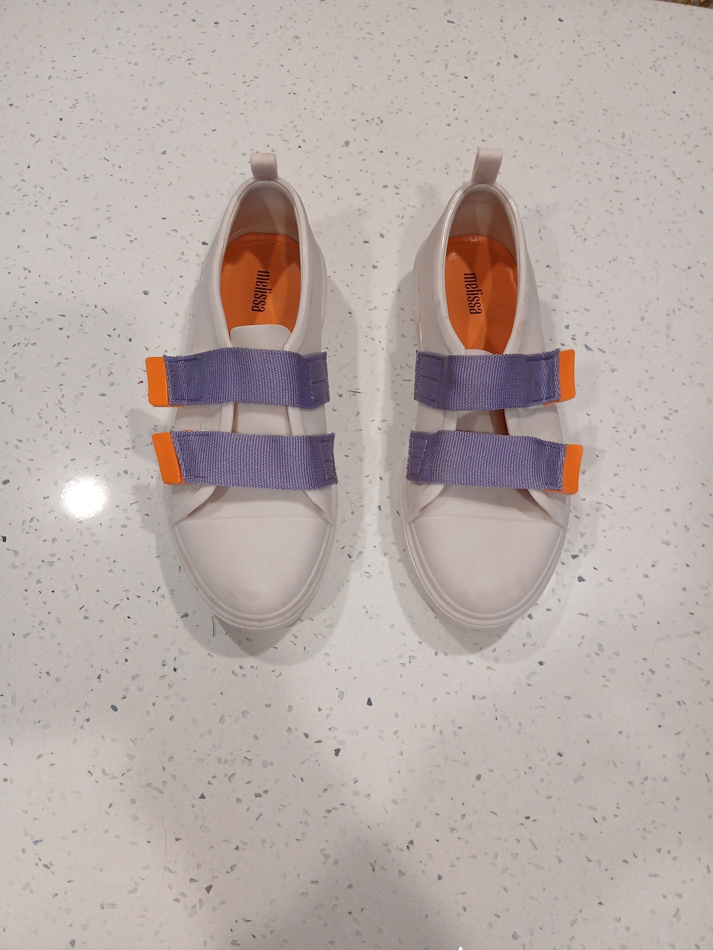 Melissa Cool Beige Jelly Sneaker for Women Sz 8